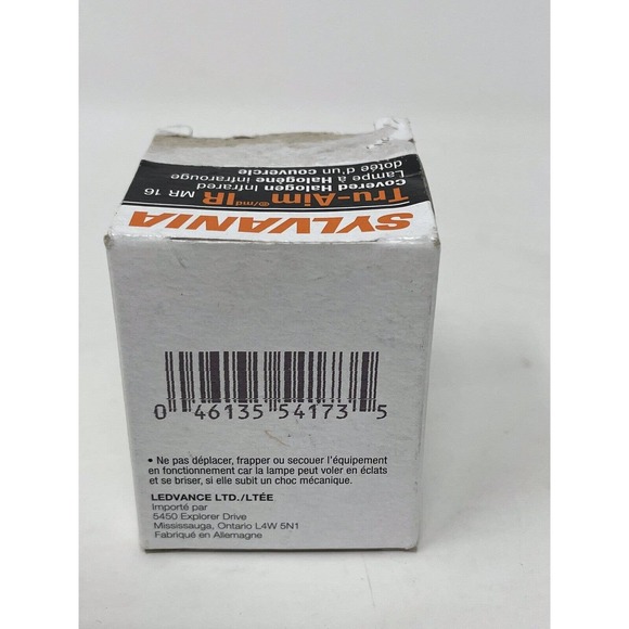one NEW Sylvania 50MR16/IR/FL35/C 12V 50W Flood 54173 EXN Halogen 2-Pin MR16 - Picture 5 of 10